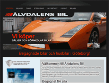 Tablet Screenshot of alvdalensbil.com